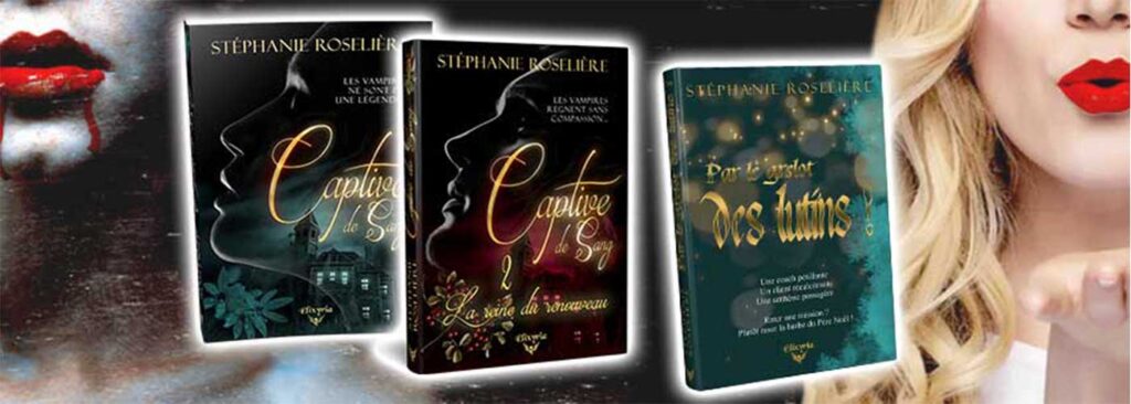 couvertures des romans de stephanie roselière